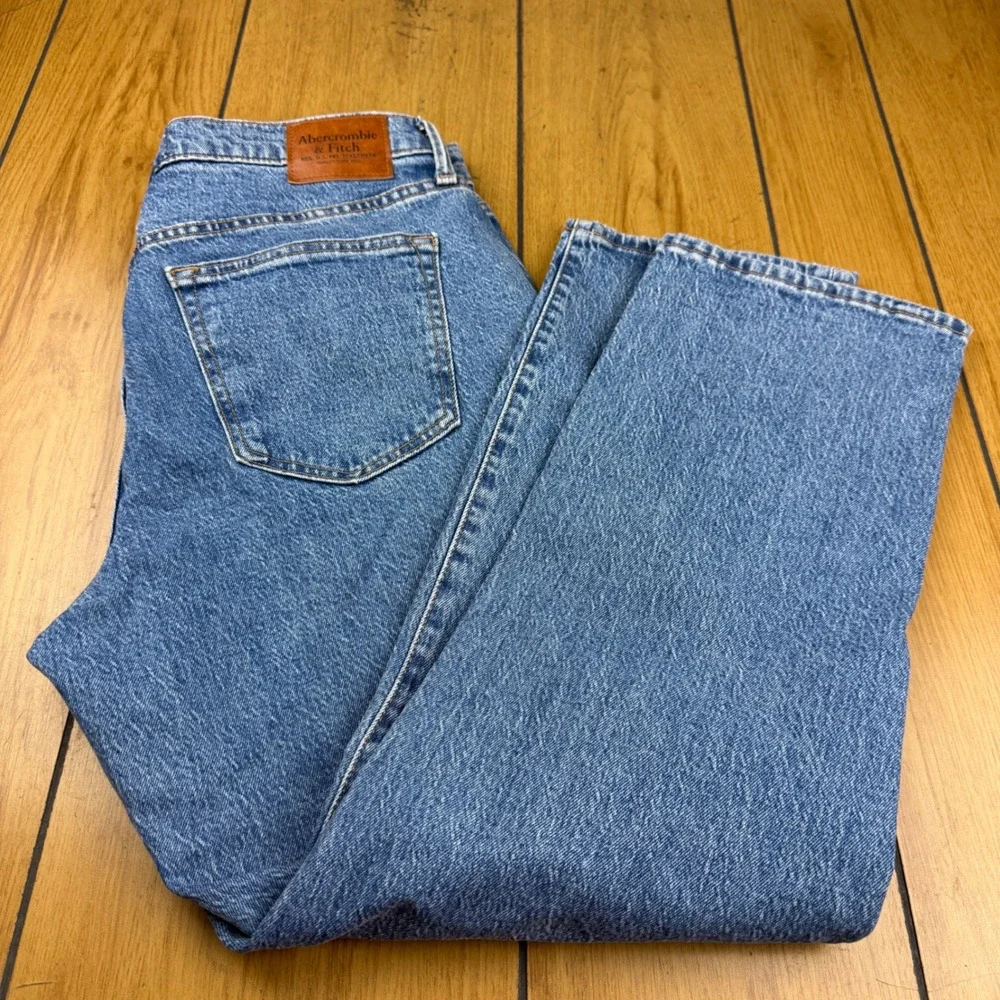 Abercrombie & Fitch Athletic Straight Vintage Stretch Jeans Blue 34x30 Mens